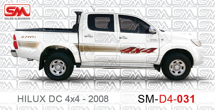  شريط لصق جانبي هايلوكس دبل 2008 