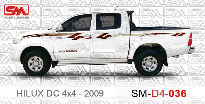 شريط لصق جانبي هايلوكس دبل 2008 