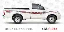 ملصق جانبي هايلكس سنجل تويوتا غمارة 
جانبي موديلات السيارات  تويوتا هي لوكس هيلوكس
hilux RWD single cab 2014 side sticker
Sticky tape STRIPE  HILUX
TOYOTA HILUX PICKUP DLX DOUBLE
خط تويوتا هايلكس  خليجي 2014
خط تويوتا هايلكس  بريمي 2014
خط تويوتاهايلكس  ق