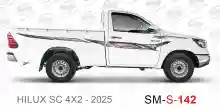 ملصق جانبي هايلكس سنجل تويوتا غمارة 
جانبي موديلات السيارات  تويوتا هي لوكس هيلوكس
hilux 4WDsingle cab 2025 side sticker
Sticky tape STRIPE  HILUX
TOYOTA HILUX PICKUP DLX DOUBLE
خط تويوتا هايلكس   خليجي 2025
خط تويوتا هايلكس  بريمي 2025
خط تويوتا هايلكس 2