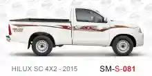 ملصق جانبي هايلكس سنجل تويوتا غمارة 
جانبي موديلات السيارات  تويوتا هي لوكس هيلوكس
hilux RWD single cab 2015 side sticker
Sticky tape STRIPE  HILUX
TOYOTA HILUX PICKUP DLX DOUBLE
خط تويوتا هايلكس  خليجي 2015
خط تويوتا هايلكس  بريمي 2015
خط تويوتاهايلكس  ق