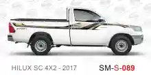 ملصق جانبي هايلكس سنجل تويوتا غمارة 
جانبي موديلات السيارات  تويوتا هي لوكس هيلوكس
hilux RWD single cab 2017side sticker
Sticky tape STRIPE  HILUX
TOYOTA HILUX PICKUP DLX DOUBLE
خط تويوتا هايلكس  خليجي 2017
خط تويوتا هايلكس  بريمي 2017
خط تويوتاهايلكس  قط