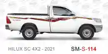 ملصق جانبي هايلكس سنجل تويوتا غمارة 
جانبي موديلات السيارات  تويوتا هي لوكس هيلوكس
hilux 4WDsingle cab 2021side sticker
Sticky tape STRIPE  HILUX
TOYOTA HILUX PICKUP DLX DOUBLE
خط تويوتا هايلكس  خليجي 2021
خط تويوتا هايلكس  بريمي 2021
خط تويوتاهايلكس  قط