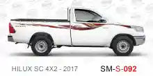 ملصق جانبي هايلكس سنجل تويوتا غمارة 
جانبي موديلات السيارات  تويوتا هي لوكس هيلوكس
hilux RWD single cab 2017side sticker
Sticky tape STRIPE  HILUX
TOYOTA HILUX PICKUP DLX DOUBLE
خط تويوتا هايلكس  خليجي 2017
خط تويوتا هايلكس  بريمي 2017
خط تويوتاهايلكس  قط
