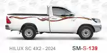 ملصق جانبي هايلكس سنجل تويوتا غمارة 
جانبي موديلات السيارات  تويوتا هي لوكس هيلوكس
hilux 4WDsingle cab 2024 side sticker
Sticky tape STRIPE  HILUX
TOYOTA HILUX PICKUP DLX DOUBLE
خط تويوتا هايلكس   خليجي 2024
خط تويوتا هايلكس  بريمي 2024
خط تويوتا هايلكس