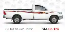 ملصق جانبي هايلكس طويل دفع خلفي تويوتا غمارة  
جانبي موديلات السيارات  تويوتا  هيلوكس
hilux  single 2022side sticker
Custom-designed adhesive tape for Hilux vehicles
TOYOTA HILUX PICKUP DLX DOUBLE
S5-2022 hilux 4x2 single cab 2022 side sticker

خط تويوتا