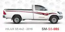 ملصق جانبي هايلكس طويل دفع خلفي تويوتا غمارة  	
جانبي موديلات السيارات  تويوتا  هيلوكس	
hilux  single 2016side sticker	
Custom-designed adhesive tape for Hilux vehicles	
TOYOTA HILUX PICKUP DLX DOUBLE	
S5-2025 hilux 4x2 single cab 2016side sticker	
	
خط ت
