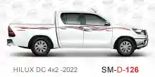 ملصق جانبي هايلكس سنجل تويوتا غمارتين 	
جانبي موديلات السيارات  تويوتا  هيلوكس	
hilux 4WD single 2022side sticker	
Custom-designed adhesive tape for Hilux vehicles	
TOYOTA HILUX PICKUP DLX DOUBLE	
Toyota Hilux 4x2 Double Cab	
خط تويوتا هايلكس  بريمي 2022