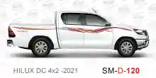 ملصق جانبي هايلكس سنجل تويوتا غمارتين 	
جانبي موديلات السيارات  تويوتا  هيلوكس	
hilux 4WD single 2021side sticker	
Custom-designed adhesive tape for Hilux vehicles	
TOYOTA HILUX PICKUP DLX DOUBLE	
Toyota Hilux 4x2 Double Cab	
خط تويوتا هايلكس  بريمي 2021