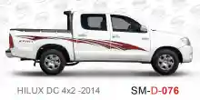 ملصق جانبي هايلكس سنجل تويوتا غمارتين 	
جانبي موديلات السيارات  تويوتا  هيلوكس	
hilux 4WD single 2014side sticker	
Custom-designed adhesive tape for Hilux vehicles	
TOYOTA HILUX PICKUP DLX DOUBLE	
Toyota Hilux 4x2 Double Cab	
خط تويوتا هايلكس  بريمي 2014
