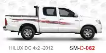 ملصق جانبي هايلكس سنجل تويوتا غمارتين 	
جانبي موديلات السيارات  تويوتا  هيلوكس	
hilux 4WD single 2012side sticker	
Custom-designed adhesive tape for Hilux vehicles	
TOYOTA HILUX PICKUP DLX DOUBLE	
Toyota Hilux 4x2 Double Cab	
خط تويوتا هايلكس  بريمي 2012