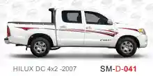 ملصق جانبي هايلكس سنجل تويوتا غمارتين 	
جانبي موديلات السيارات  تويوتا  هيلوكس	
hilux 4WD single 2007side sticker	
Custom-designed adhesive tape for Hilux vehicles	
TOYOTA HILUX PICKUP DLX DOUBLE	
Toyota Hilux 4x2 Double Cab	
خط تويوتا هايلكس  بريمي 2007