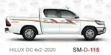 ملصق جانبي هايلكس سنجل تويوتا غمارتين 	
جانبي موديلات السيارات  تويوتا  هيلوكس	
hilux 4WD single 2020side sticker	
Custom-designed adhesive tape for Hilux vehicles	
TOYOTA HILUX PICKUP DLX DOUBLE	
Toyota Hilux 4x2 Double Cab	
خط تويوتا هايلكس  بريمي 2020