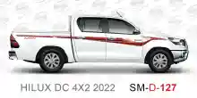 ملصق جانبي هايلكس سنجل تويوتا غمارتين 	
جانبي موديلات السيارات  تويوتا  هيلوكس	
hilux 4WD single 2022side sticker	
Custom-designed adhesive tape for Hilux vehicles	
TOYOTA HILUX PICKUP DLX DOUBLE	
Toyota Hilux 4x2 Double Cab	
خط تويوتا هايلكس  بريمي 2022
