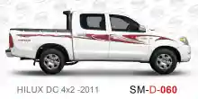ملصق جانبي هايلكس سنجل تويوتا غمارتين 	
جانبي موديلات السيارات  تويوتا  هيلوكس	
hilux 4WD single 2011side sticker	
Custom-designed adhesive tape for Hilux vehicles	
TOYOTA HILUX PICKUP DLX DOUBLE	
Toyota Hilux 4x2 Double Cab	
خط تويوتا هايلكس  بريمي 2011