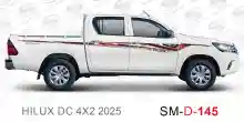 ملصق جانبي هايلكس سنجل تويوتا غمارتين 	
جانبي موديلات السيارات  تويوتا  هيلوكس	
hilux 4WD single 2025side sticker	
Custom-designed adhesive tape for Hilux vehicles	
TOYOTA HILUX PICKUP DLX DOUBLE	
Toyota Hilux 4x2 Double Cab	
خط تويوتا هايلكس  بريمي 2025