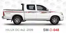ملصق جانبي هايلكس سنجل تويوتا غمارتين 	
جانبي موديلات السيارات  تويوتا  هيلوكس	
hilux 4WD single 2009side sticker	
Custom-designed adhesive tape for Hilux vehicles	
TOYOTA HILUX PICKUP DLX DOUBLE	
Toyota Hilux 4x2 Double Cab	
خط تويوتا هايلكس  بريمي 2009