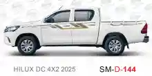 ملصق جانبي هايلكس سنجل تويوتا غمارتين 	
جانبي موديلات السيارات  تويوتا  هيلوكس	
hilux 4WD single 2025side sticker	
Custom-designed adhesive tape for Hilux vehicles	
TOYOTA HILUX PICKUP DLX DOUBLE	
Toyota Hilux 4x2 Double Cab	
خط تويوتا هايلكس  بريمي 2025