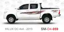 ملصق هايلوكس ملصق جانبي هايلكس 4x4 تويوتا غمارتين D4-2013 2013 Toyota Hilux 4x4 Double Cab Side Sticker