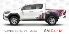 ملصق هايلوكس ملصق جانبي هايلكس 4x4 تويوتا غمارتين D4-2023 2023 Toyota Hilux 4x4 Double Cab Side Sticker