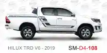ملصق هايلوكس ملصق جانبي هايلكس 4x4 تويوتا غمارتين D4-2019 2019 Toyota Hilux 4x4 Double Cab Side Sticker