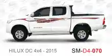 ملصق هايلوكس ملصق جانبي هايلكس 4x4 تويوتا غمارتين D4-2015 2015 Toyota Hilux 4x4 Double Cab Side Sticker