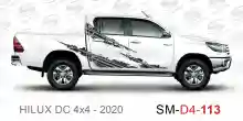 ملصق هايلوكس ملصق جانبي هايلكس 4x4 تويوتا غمارتين D4-2020 2020 Toyota Hilux 4x4 Double Cab Side Sticker