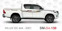 ملصق هايلوكس ملصق جانبي هايلكس 4x4 تويوتا غمارتين D4-2021 2021 Toyota Hilux 4x4 Double Cab Side Sticker