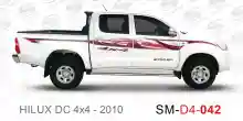 ملصق هايلوكس ملصق جانبي هايلكس 4x4 تويوتا غمارتين D4-2010 2010 Toyota Hilux 4x4 Double Cab Side Sticker