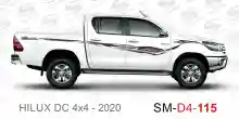 ملصق هايلوكس ملصق جانبي هايلكس 4x4 تويوتا غمارتين D4-2020 2020 Toyota Hilux 4x4 Double Cab Side Sticker