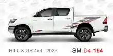 ملصق هايلوكس ملصق جانبي هايلكس 4x4 تويوتا غمارتين D4-2023 2023 Toyota Hilux 4x4 Double Cab Side Sticker