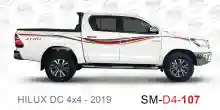 ملصق هايلوكس ملصق جانبي هايلكس 4x4 تويوتا غمارتين 2019 2019 Toyota Hilux 4x4 Double Cab Side Sticker