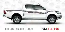 ملصق هايلوكس ملصق جانبي هايلكس 4x4 تويوتا غمارتين D4-2020 2020 Toyota Hilux 4x4 Double Cab Side Sticker