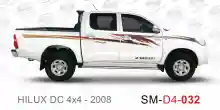 ملصق هايلوكس ملصق جانبي هايلكس 4x4 تويوتا غمارتين D4-2008 2008 Toyota Hilux 4x4 Double Cab Side Sticker