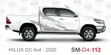 ملصق هايلوكس ملصق جانبي هايلكس 4x4 تويوتا غمارتين D4-2020 2020 Toyota Hilux 4x4 Double Cab Side Sticker