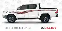 ملصق هايلوكس ملصق جانبي هايلكس 4x4 تويوتا غمارتين D4-2016 2016 Toyota Hilux 4x4 Double Cab Side Sticker