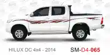 ملصق هايلوكس ملصق جانبي هايلكس 4x4 تويوتا غمارتين D4-2014 2014 Toyota Hilux 4x4 Double Cab Side Sticker