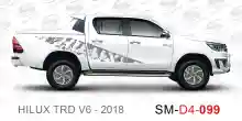 ملصق هايلوكس ملصق جانبي هايلكس 4x4 تويوتا غمارتين D4-2018 2018 Toyota Hilux 4x4 Double Cab Side Sticker