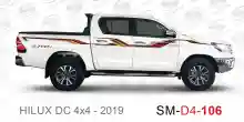 ملصق هايلوكس ملصق جانبي هايلكس 4x4 تويوتا غمارتين D4-2019 2019 Toyota Hilux 4x4 Double Cab Side Sticker
