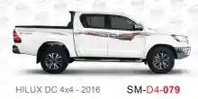 ملصق هايلوكس ملصق جانبي هايلكس 4x4 تويوتا غمارتين D4-2016 2016 Toyota Hilux 4x4 Double Cab Side Sticker