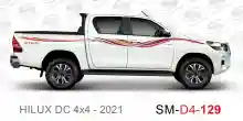 ملصق هايلوكس ملصق جانبي هايلكس 4x4 تويوتا غمارتين D4-2021 2021 Toyota Hilux 4x4 Double Cab Side Sticker