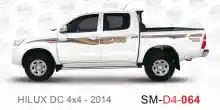 ملصق هايلوكس ملصق جانبي هايلكس 4x4 تويوتا غمارتين D4-2014 2014 Toyota Hilux 4x4 Double Cab Side Sticker