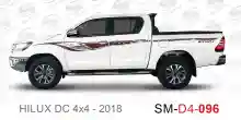 ملصق هايلوكس ملصق جانبي هايلكس 4x4 تويوتا غمارتين D4-2018 2018 Toyota Hilux 4x4 Double Cab Side Sticker