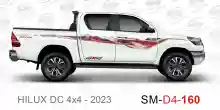 ملصق هايلوكس ملصق جانبي هايلكس 4x4 تويوتا غمارتين D4-2023 2023 Toyota Hilux 4x4 Double Cab Side Sticker