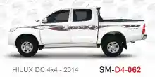 ملصق هايلوكس ملصق جانبي هايلكس 4x4 تويوتا غمارتين D4-2014 2014 Toyota Hilux 4x4 Double Cab Side Sticker