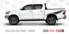 ملصق هايلوكس ملصق جانبي هايلكس 4x4 تويوتا غمارتين D4-2023 2023 Toyota Hilux 4x4 Double Cab Side Sticker