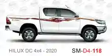 ملصق هايلوكس ملصق جانبي هايلكس 4x4 تويوتا غمارتين D4-2020 2020 Toyota Hilux 4x4 Double Cab Side Sticker