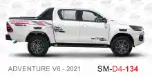 ملصق هايلوكس ملصق جانبي هايلكس 4x4 تويوتا غمارتين D4-2021 2021 Toyota Hilux 4x4 Double Cab Side Sticker