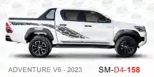 ملصق هايلوكس ملصق جانبي هايلكس 4x4 تويوتا غمارتين D4-2023 2023 Toyota Hilux 4x4 Double Cab Side Sticker