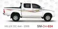 ملصق هايلوكس ملصق جانبي هايلكس 4x4 تويوتا غمارتين 2006 D4-2006 Toyota Hilux 4x4 Double Cab Side Sticker